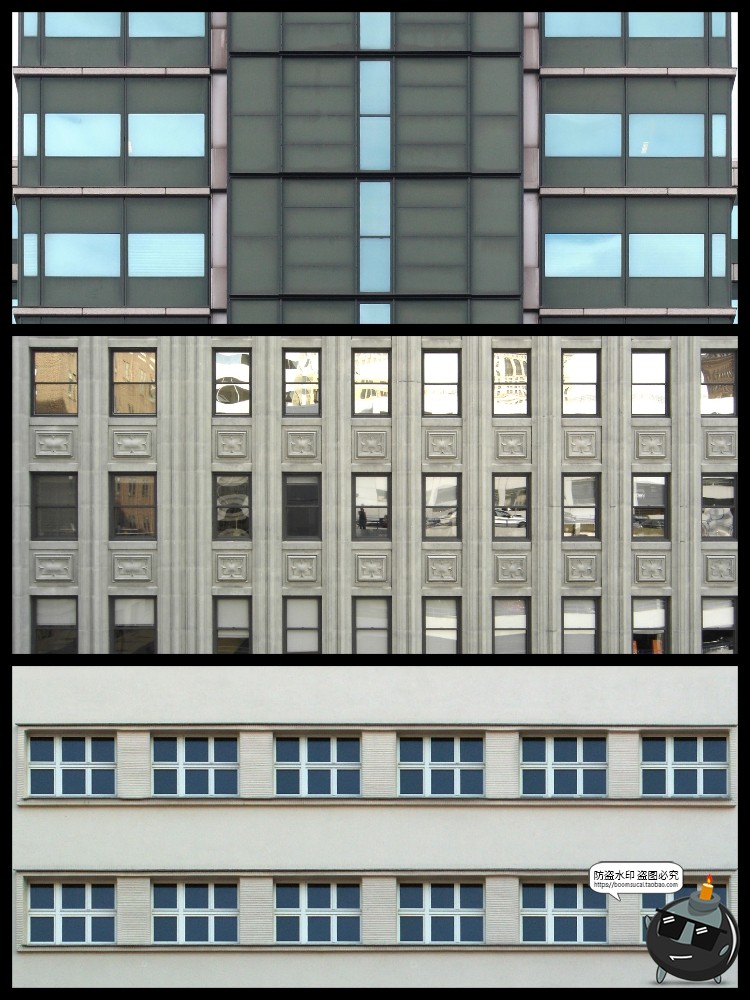 图片[6]-高层建筑对立面贴图窗户西方现代建筑高楼大厦场景图JPG图片素材-设计猿