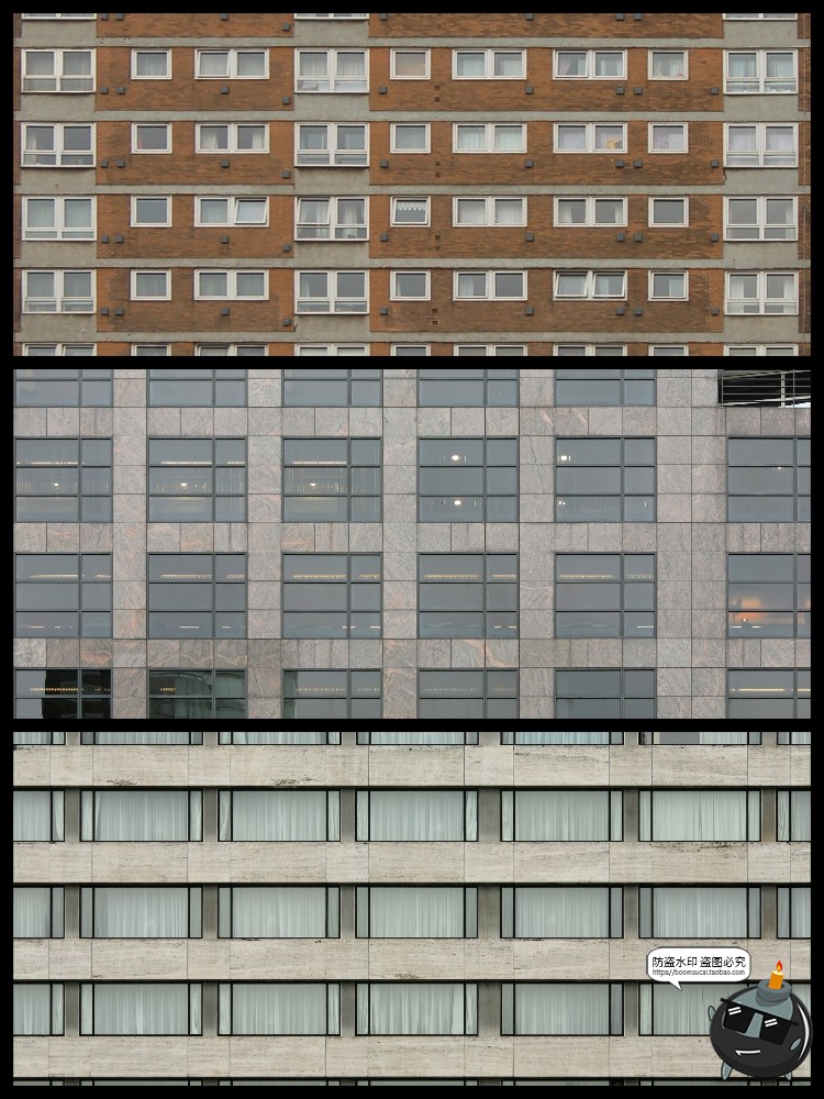图片[9]-高层建筑对立面贴图窗户西方现代建筑高楼大厦场景图JPG图片素材-设计猿