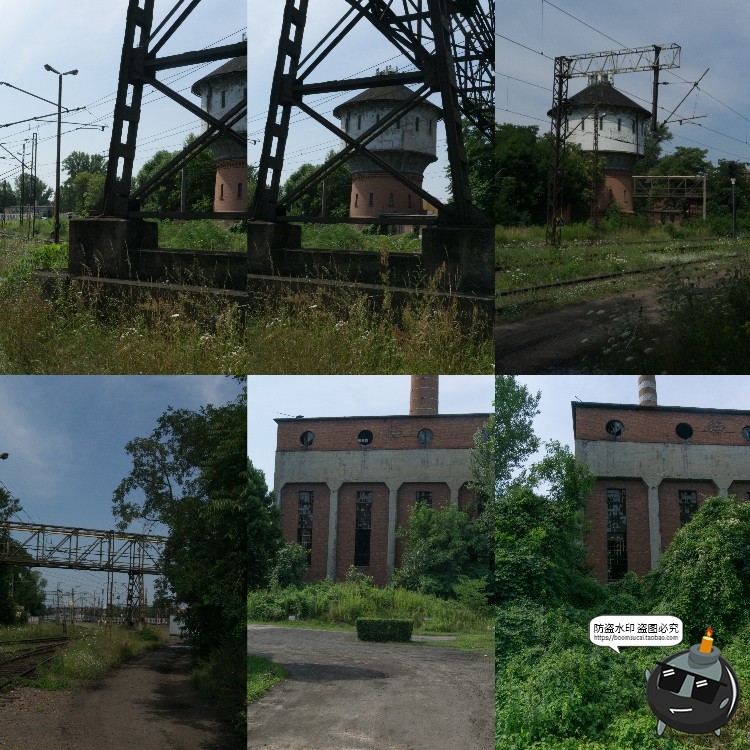 图片[12]-废弃火车站杂草车场铁轨轨道车厢场景背景后期合成JPG图片素材-设计猿