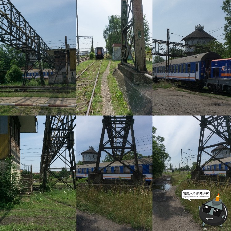 图片[13]-废弃火车站杂草车场铁轨轨道车厢场景背景后期合成JPG图片素材-设计猿