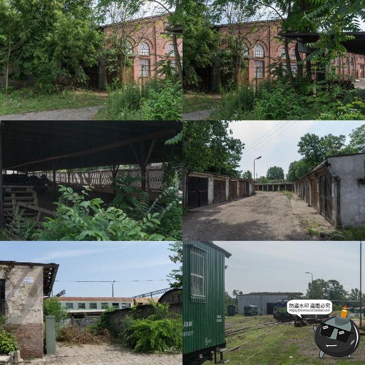 图片[19]-废弃火车站杂草车场铁轨轨道车厢场景背景后期合成JPG图片素材-设计猿