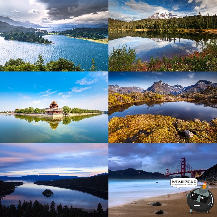 图片[4]-河流湖泊水面风景山川瀑布场景景观背景JPG图片PS后期合成素材-设计猿