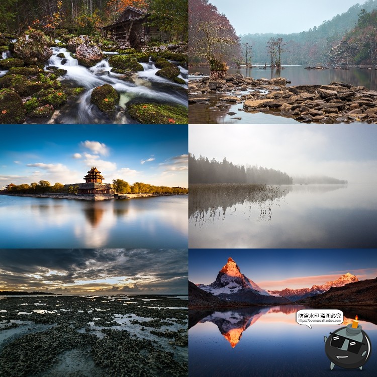 图片[5]-河流湖泊水面风景山川瀑布场景景观背景JPG图片PS后期合成素材-设计猿