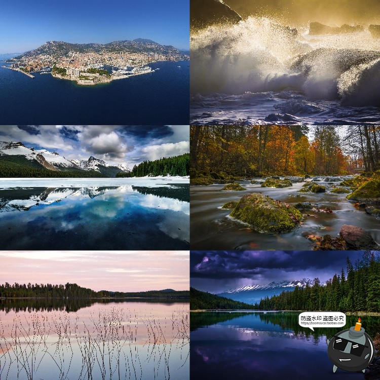 图片[6]-河流湖泊水面风景山川瀑布场景景观背景JPG图片PS后期合成素材-设计猿