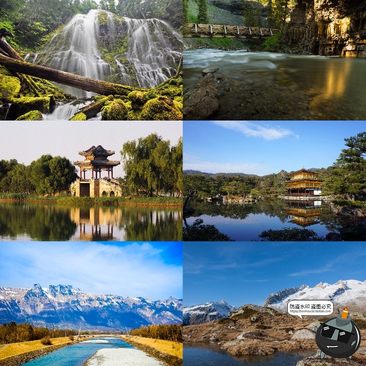 图片[9]-河流湖泊水面风景山川瀑布场景景观背景JPG图片PS后期合成素材-设计猿