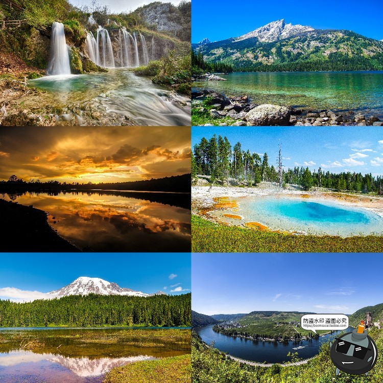 图片[10]-河流湖泊水面风景山川瀑布场景景观背景JPG图片PS后期合成素材-设计猿