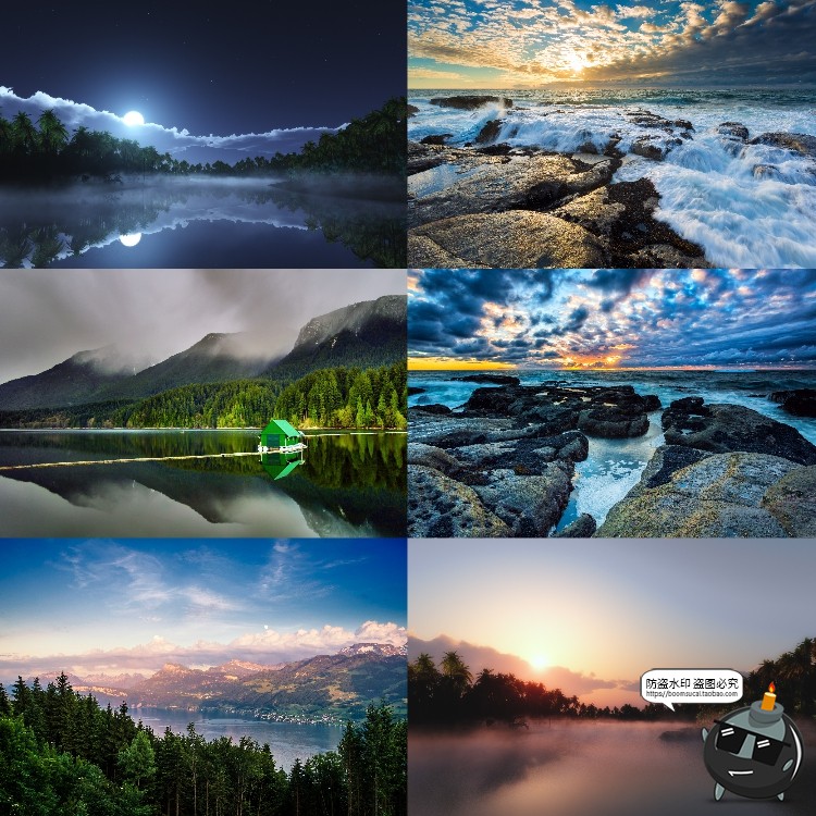 图片[11]-河流湖泊水面风景山川瀑布场景景观背景JPG图片PS后期合成素材-设计猿