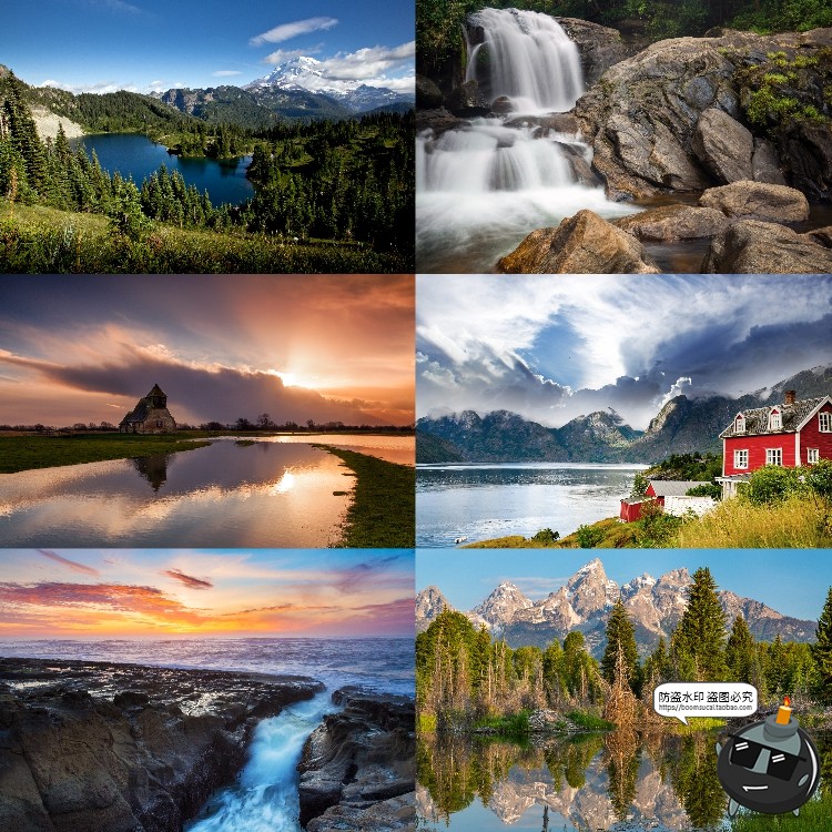 图片[12]-河流湖泊水面风景山川瀑布场景景观背景JPG图片PS后期合成素材-设计猿