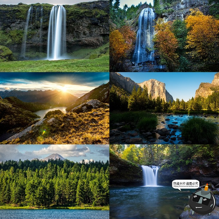 图片[14]-河流湖泊水面风景山川瀑布场景景观背景JPG图片PS后期合成素材-设计猿