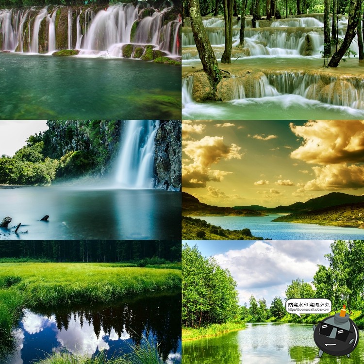 图片[22]-河流湖泊水面风景山川瀑布场景景观背景JPG图片PS后期合成素材-设计猿