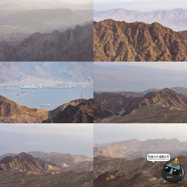 图片[8]-荒漠岩石沙漠山脉荒凉赤戈壁滩景观场景背景后期合成JPG图片素材-设计猿