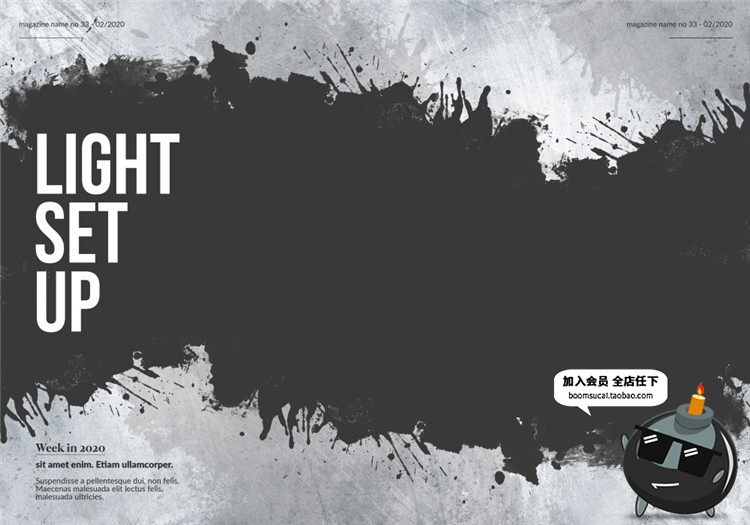 图片[2]-28页水墨晕染艺术创作作品集作品画册图文排版PSD模板PS设计素材-设计猿