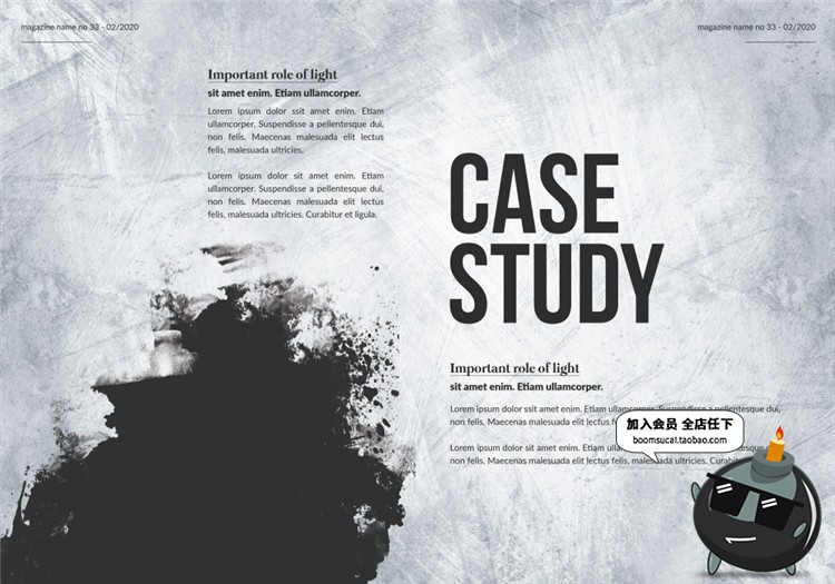 图片[9]-28页水墨晕染艺术创作作品集作品画册图文排版PSD模板PS设计素材-设计猿