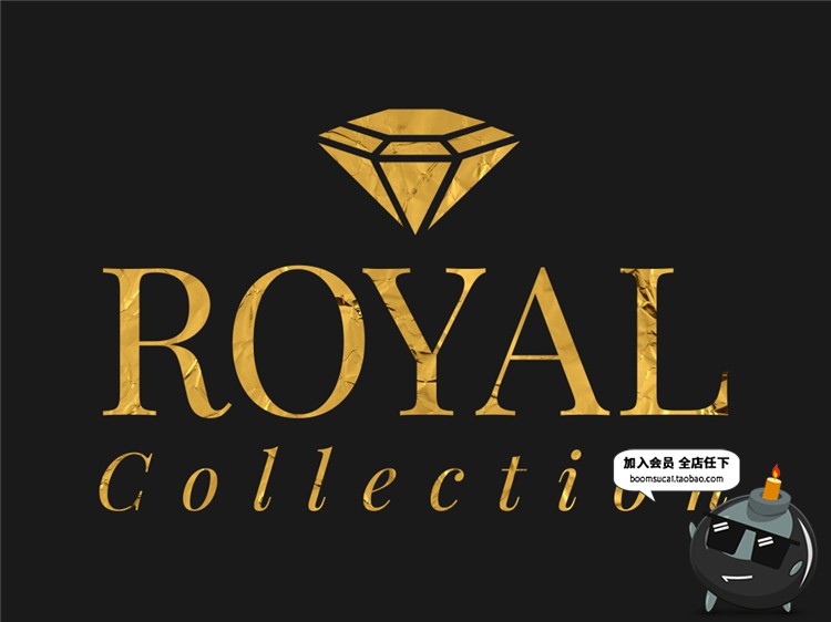 图片[17]-土豪金金箔锡纸质感黄金特效字体文字图层样式PSD模板PS设计素材-设计猿