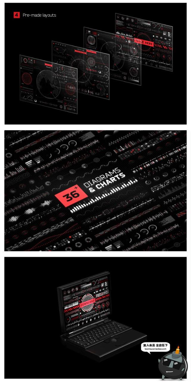 图片[8]-APP科技未来数据HUD界面元素信息未来仪表盘PNG图标AI矢量PSD素材-设计猿