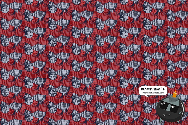 图片[5]-和风日式海浪波浪花纹底纹产品包装无缝图案背景印刷AI矢量素材-设计猿