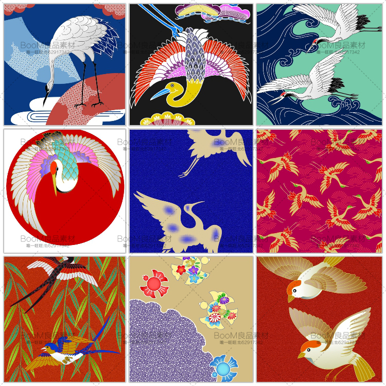 图片[2]-和服古风古典图案花纹JPG格式日式和风风格图案PSD模板PS设计素材-设计猿