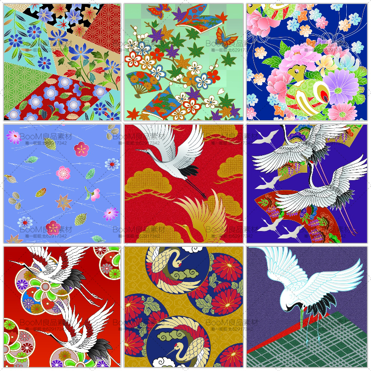 图片[3]-和服古风古典图案花纹JPG格式日式和风风格图案PSD模板PS设计素材-设计猿