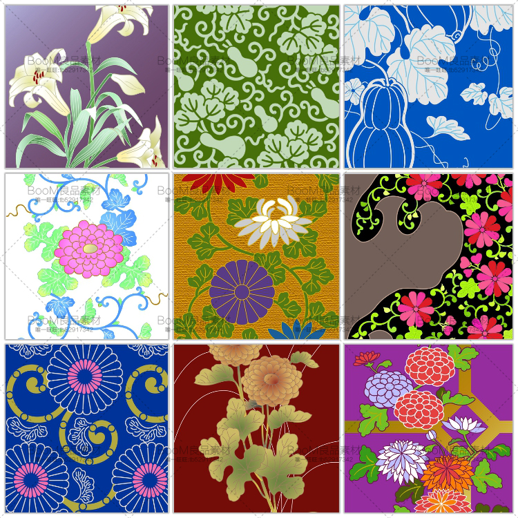 图片[5]-和服古风古典图案花纹JPG格式日式和风风格图案PSD模板PS设计素材-设计猿