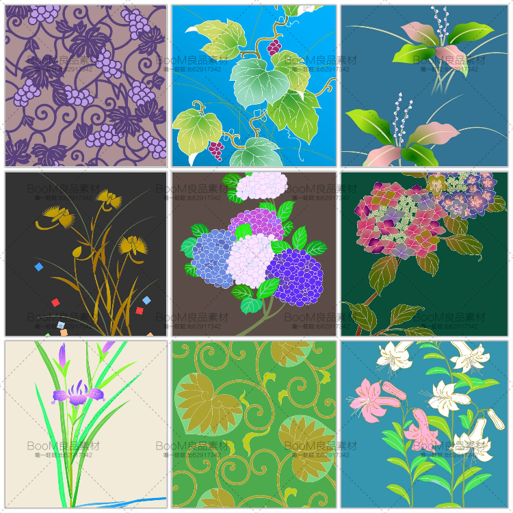 图片[6]-和服古风古典图案花纹JPG格式日式和风风格图案PSD模板PS设计素材-设计猿