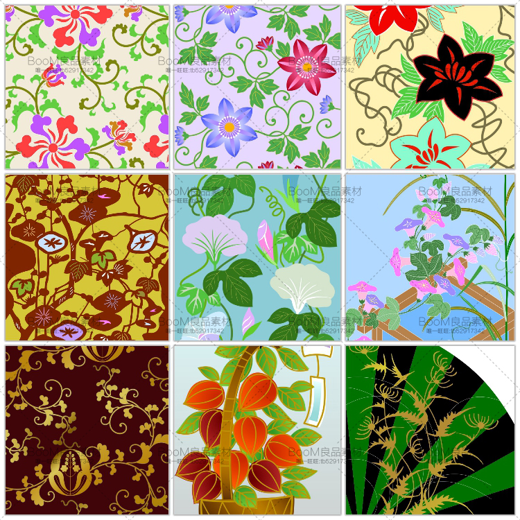 图片[7]-和服古风古典图案花纹JPG格式日式和风风格图案PSD模板PS设计素材-设计猿