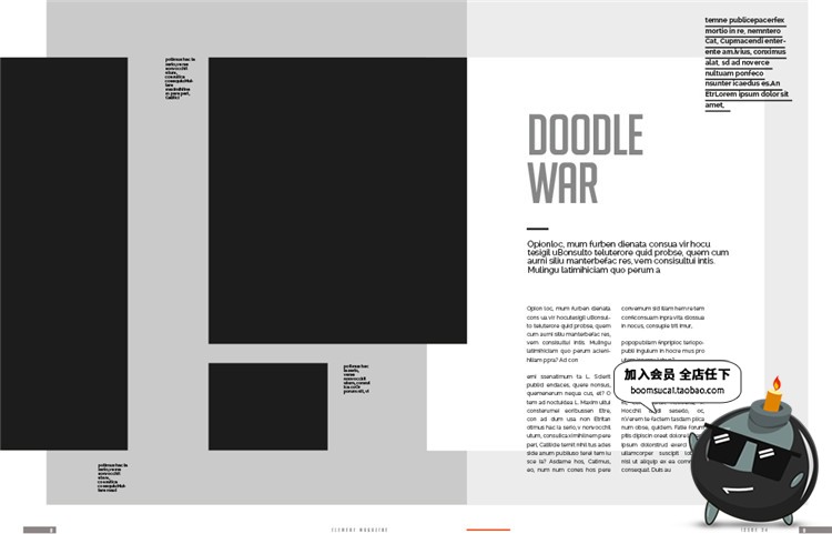 图片[4]-15页时尚杂志画册书刊品牌手册宣传册杂志图文排版AI矢量模板素材-设计猿