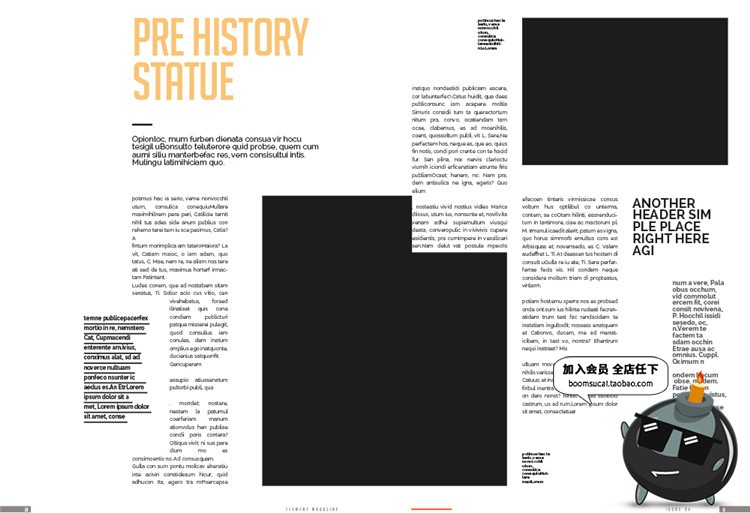 图片[5]-15页时尚杂志画册书刊品牌手册宣传册杂志图文排版AI矢量模板素材-设计猿