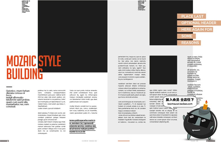 图片[6]-15页时尚杂志画册书刊品牌手册宣传册杂志图文排版AI矢量模板素材-设计猿