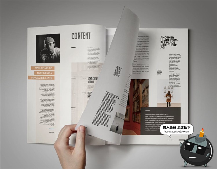 图片[10]-15页时尚杂志画册书刊品牌手册宣传册杂志图文排版AI矢量模板素材-设计猿