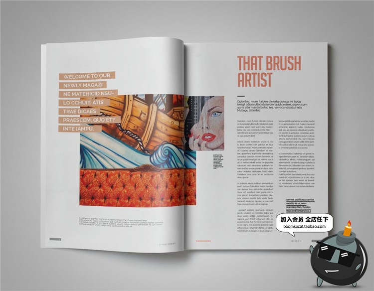 图片[12]-15页时尚杂志画册书刊品牌手册宣传册杂志图文排版AI矢量模板素材-设计猿