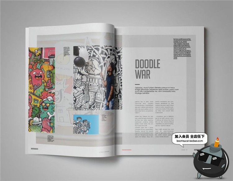 图片[13]-15页时尚杂志画册书刊品牌手册宣传册杂志图文排版AI矢量模板素材-设计猿