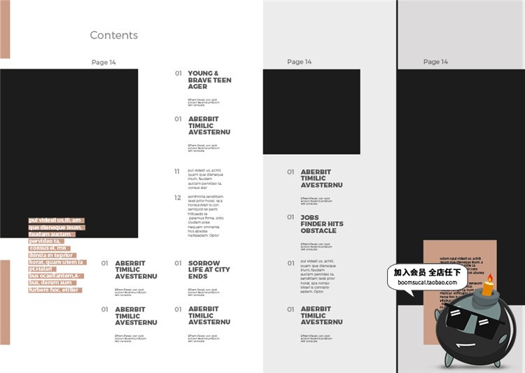 图片[1]-15页社会科学地理杂志宣传册画册图文排版文案布局AI矢量模板素材-设计猿