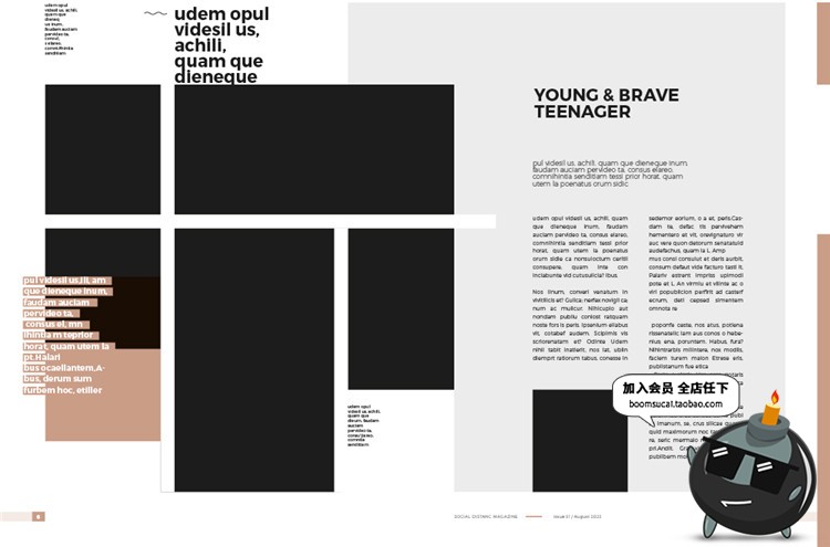 图片[3]-15页社会科学地理杂志宣传册画册图文排版文案布局AI矢量模板素材-设计猿