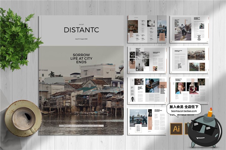 图片[8]-15页社会科学地理杂志宣传册画册图文排版文案布局AI矢量模板素材-设计猿