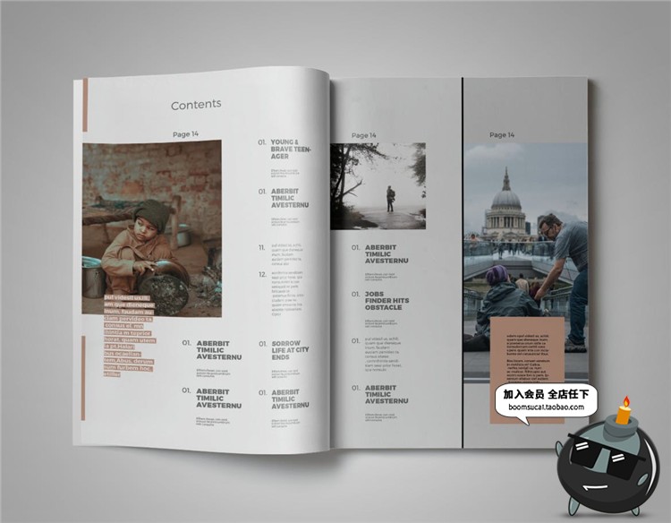 图片[12]-15页社会科学地理杂志宣传册画册图文排版文案布局AI矢量模板素材-设计猿