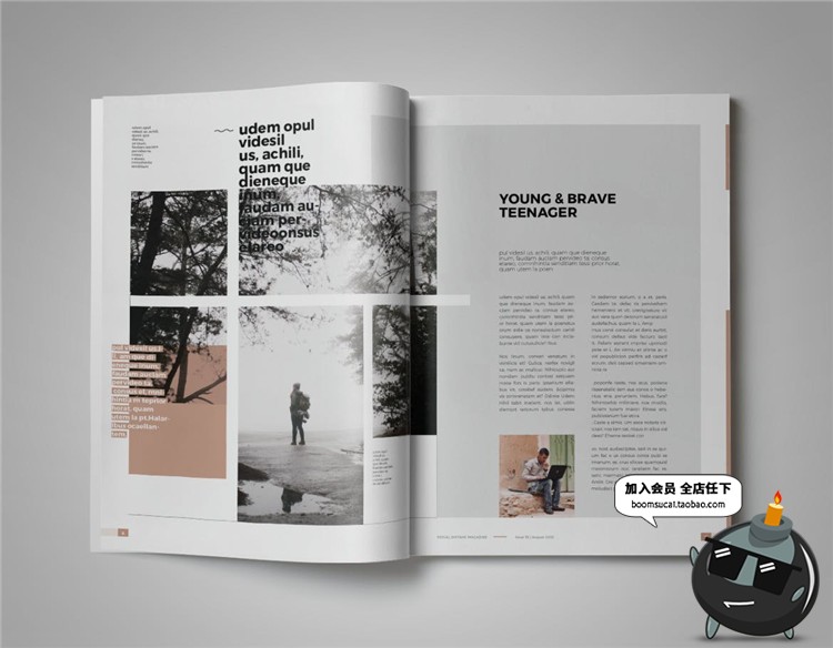 图片[14]-15页社会科学地理杂志宣传册画册图文排版文案布局AI矢量模板素材-设计猿