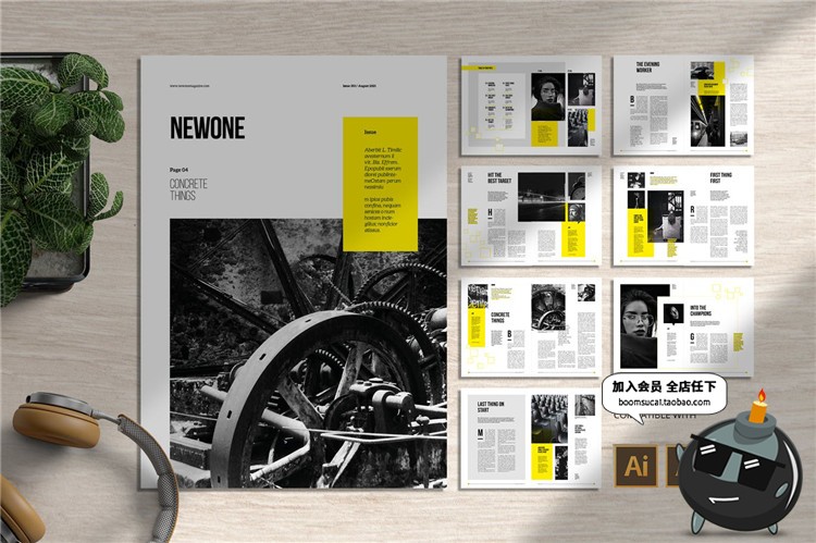 图片[8]-15页房地产楼书杂志画册宣传册产品品牌手册图文排版AI矢量模板-设计猿