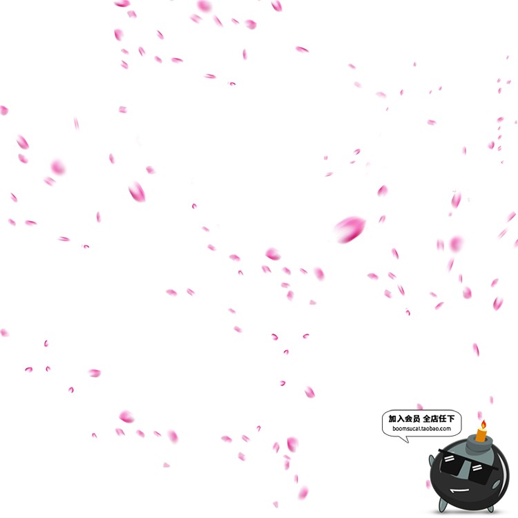 图片[4]-玫瑰花朵花瓣飘散落散花特效png高清免抠图psd婚纱照设计素材-设计猿