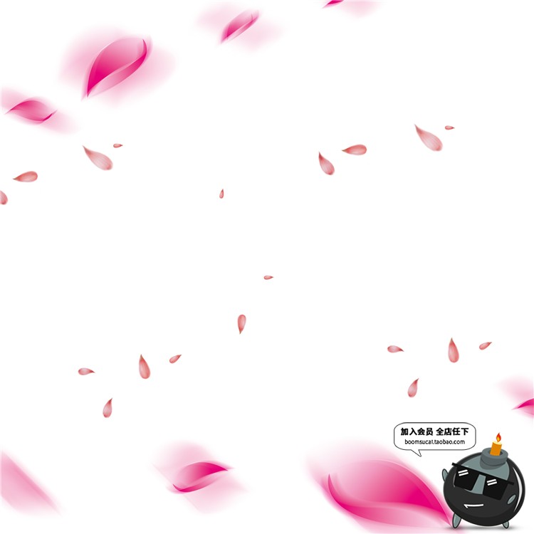 图片[7]-玫瑰花朵花瓣飘散落散花特效png高清免抠图psd婚纱照设计素材-设计猿