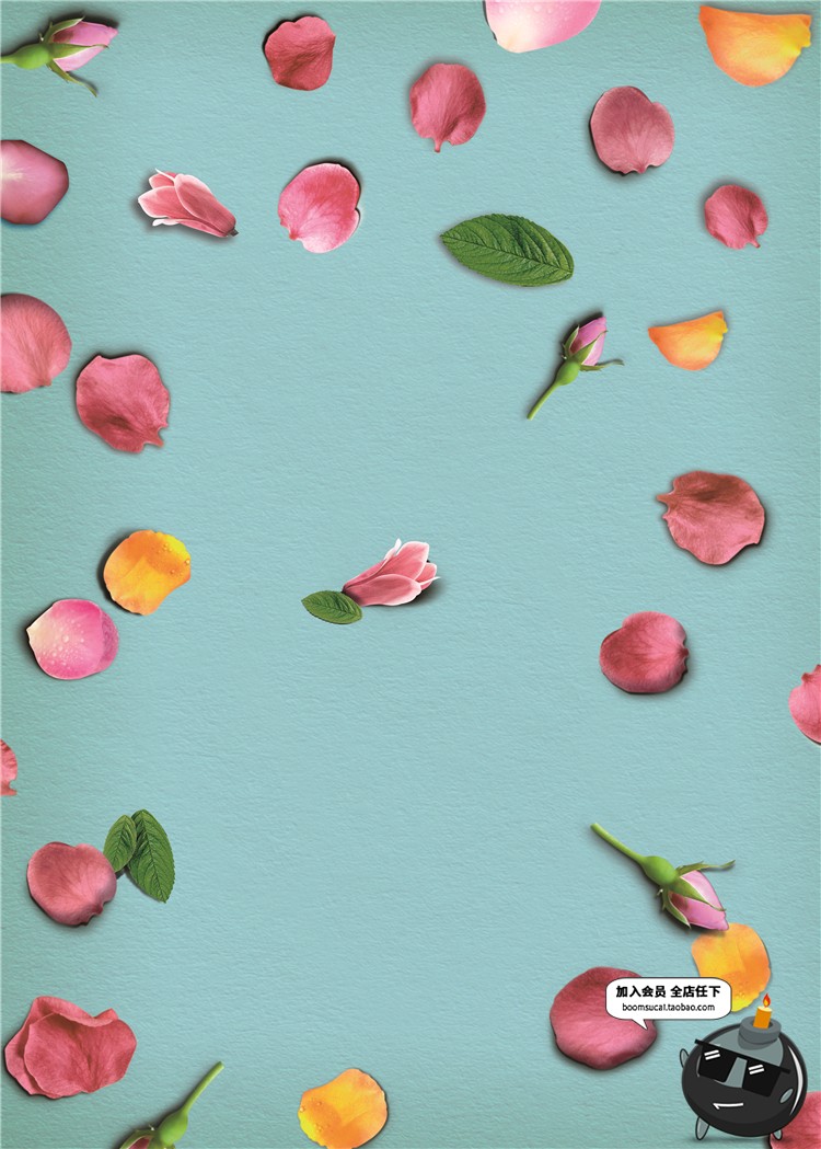 图片[9]-玫瑰花朵花瓣飘散落散花特效png高清免抠图psd婚纱照设计素材-设计猿