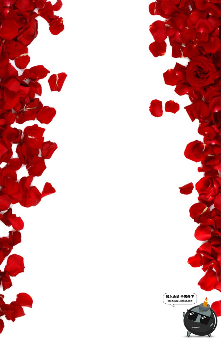 图片[12]-玫瑰花朵花瓣飘散落散花特效png高清免抠图psd婚纱照设计素材-设计猿