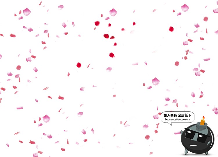 图片[13]-玫瑰花朵花瓣飘散落散花特效png高清免抠图psd婚纱照设计素材-设计猿