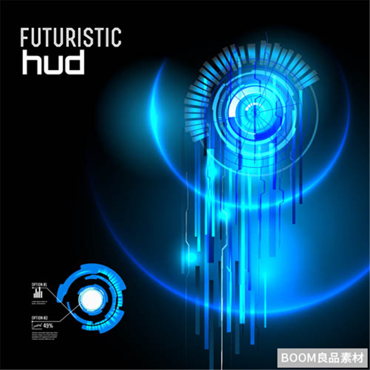 图片[21]-未来高科技科幻炫丽光效转盘眼背景素材元素图片AI矢量设计素材-设计猿