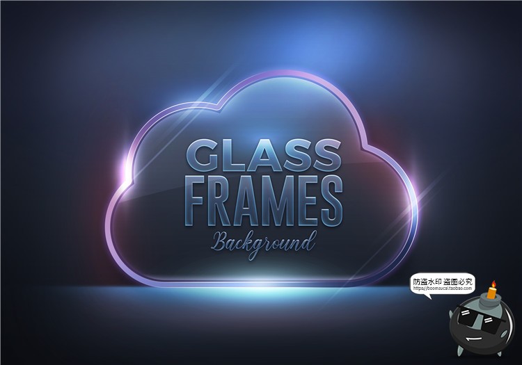 图片[12]-磨砂质感透明玻璃亚克力板背景底纹纹理长方形心形PSD模板PS素材-设计猿