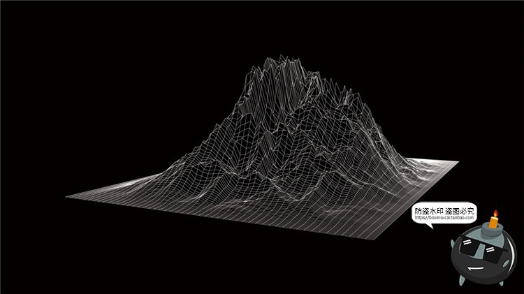 图片[8]-高科技抽象地形地理故障等高线山脉三维背景线条纹理AI矢量素材-设计猿