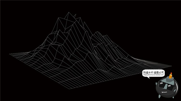 图片[9]-高科技抽象地形地理故障等高线山脉三维背景线条纹理AI矢量素材-设计猿