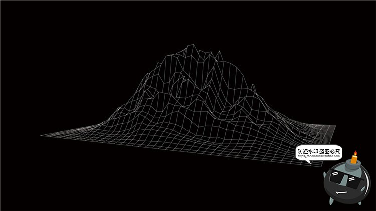 图片[10]-高科技抽象地形地理故障等高线山脉三维背景线条纹理AI矢量素材-设计猿