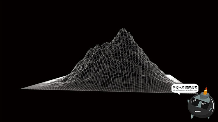 图片[13]-高科技抽象地形地理故障等高线山脉三维背景线条纹理AI矢量素材-设计猿