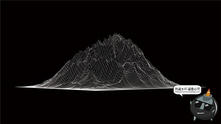图片[14]-高科技抽象地形地理故障等高线山脉三维背景线条纹理AI矢量素材-设计猿