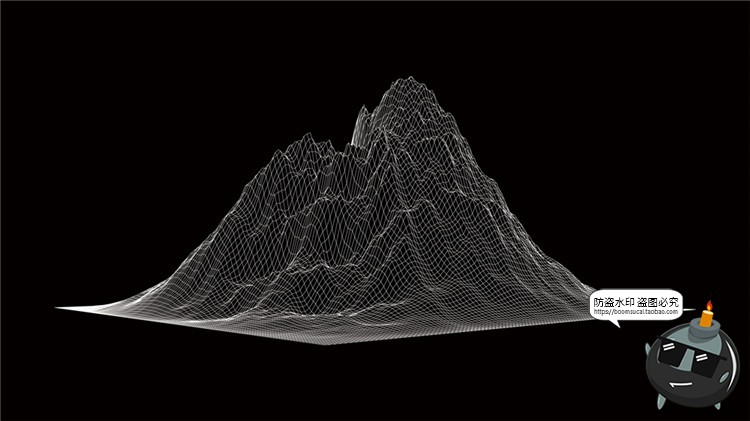 图片[15]-高科技抽象地形地理故障等高线山脉三维背景线条纹理AI矢量素材-设计猿